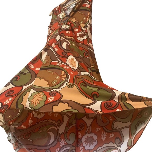 Vintage Speechless Large Flare Boho Dress Fairy core Paisley Empire waist - Picture 4 of 13